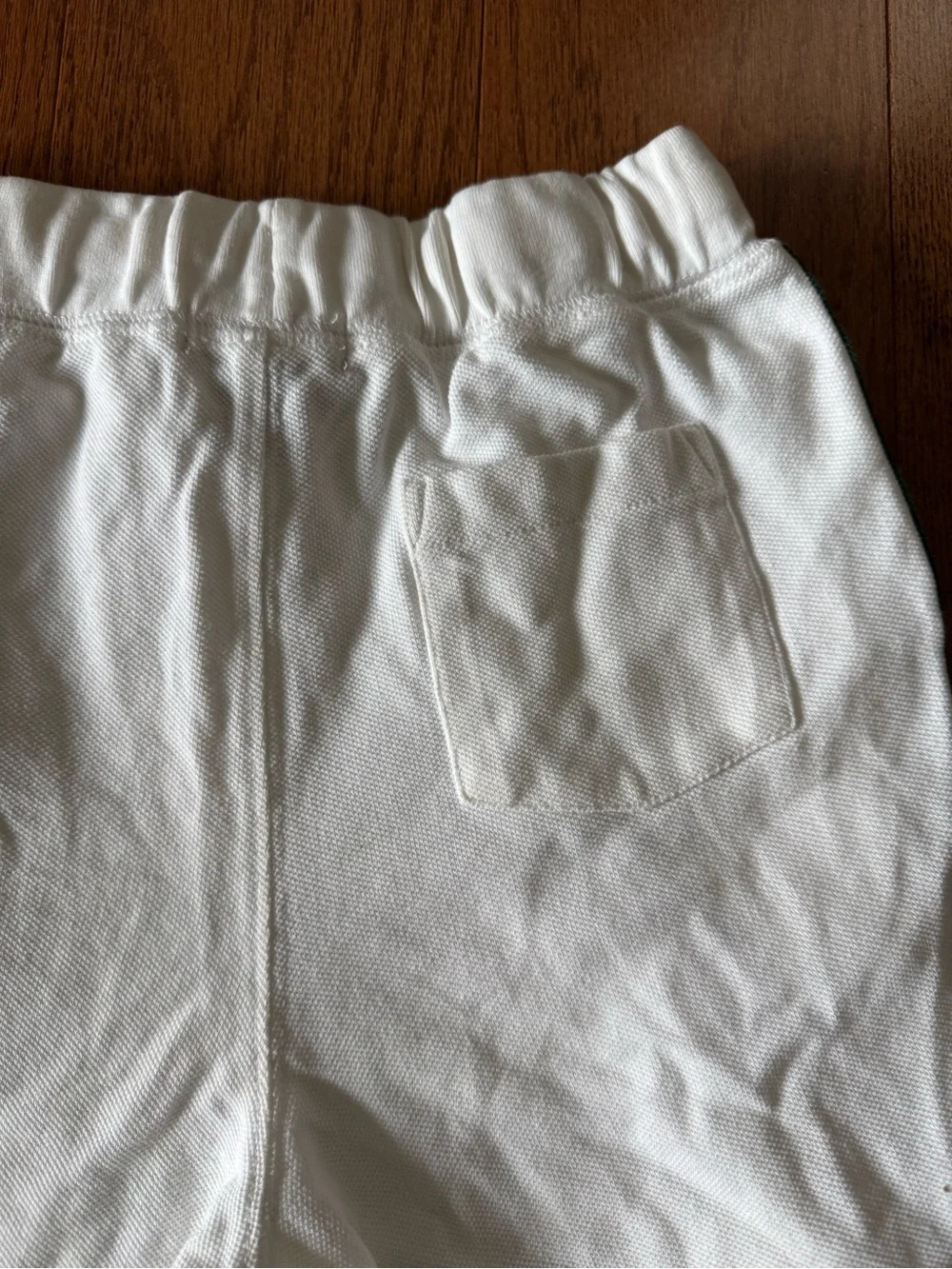 Polo Ralph Lauren white shorts with green side stripes pony logo Boy’s size 7